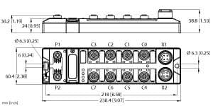TBEN-LF-16DIP Part Image. Manufactured by Turck.