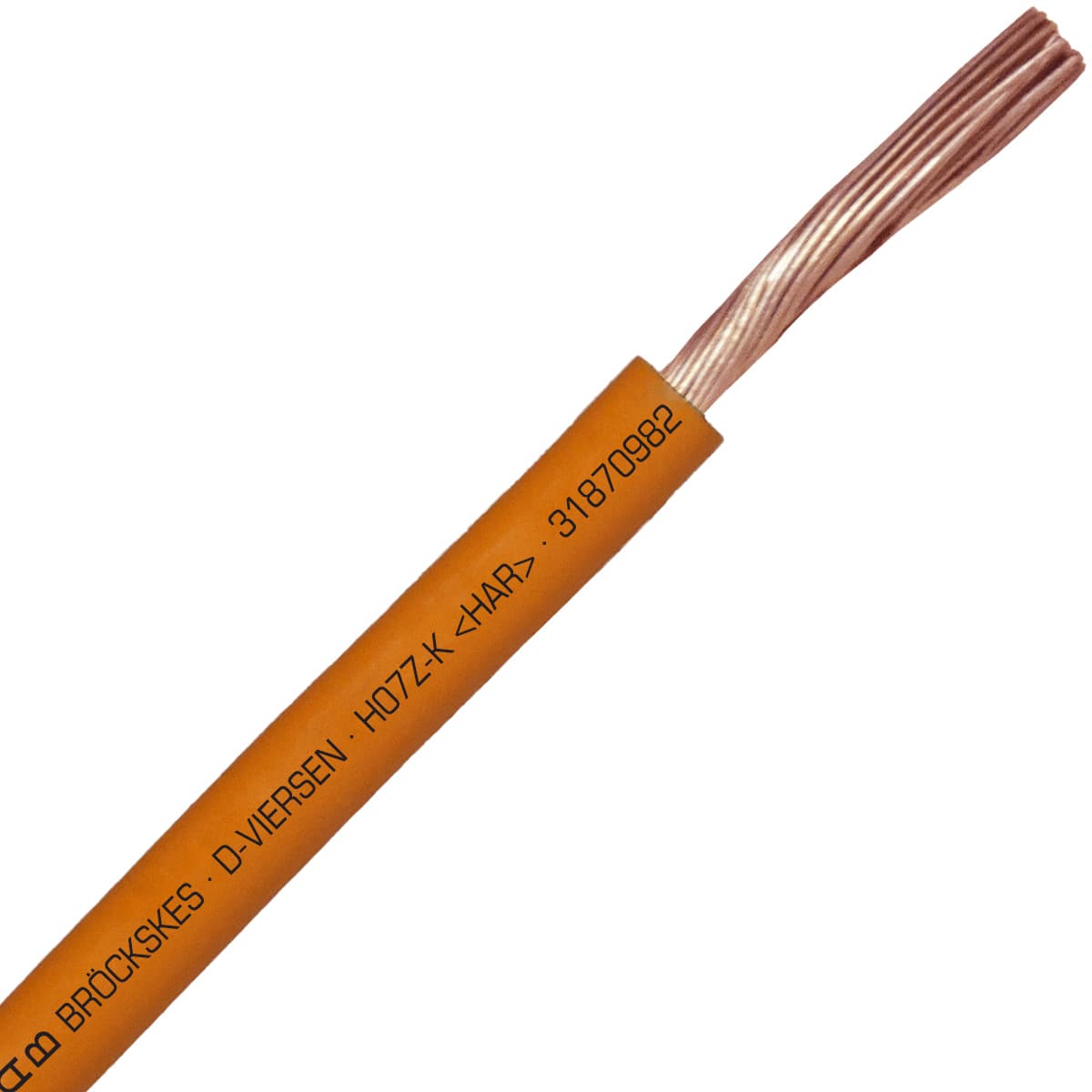 SAB 31870982 H07Z-K (HAR/CE) - 16 AWG halogen-free hook-up wire, Orange SAB 31870982 H07Z-K (HAR/CE) - 16 AWG halogen-free hook-up wire, Orange