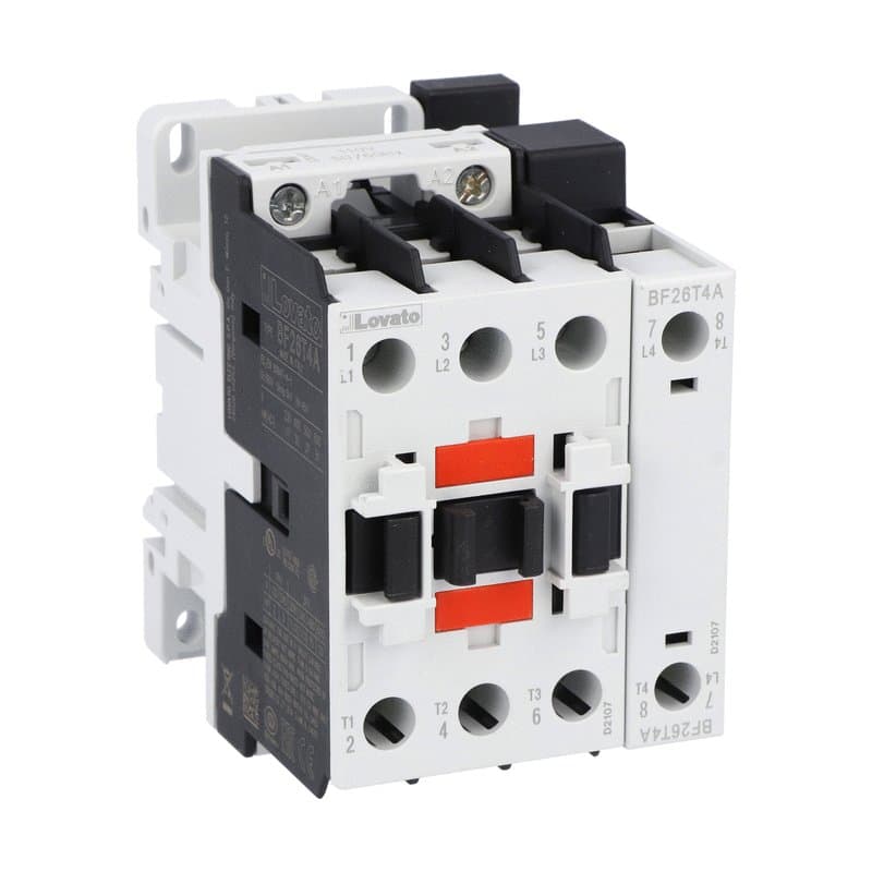 Lovato Electric BF26T4A22060 BF26T4A22060 Lovato - Four-pole contactor, IEC operating current Ith (AC1) = 45A, AC coil 60Hz, 220VAC Lovato Electric BF26T4A22060 BF26T4A22060 Lovato - Four-pole contactor, IEC operating current Ith (AC1) = 45A, AC coil 60Hz, 220VAC