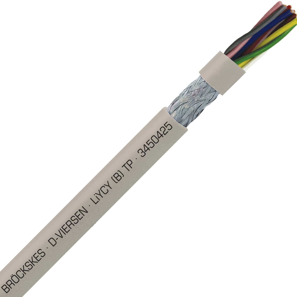 SAB 3450425 LiYCY (B) TP - 24 AWG/4pr, shielded multi-paired signal and control PVC cable with DIN color code SAB 3450425 LiYCY (B) TP - 24 AWG/4pr, shielded multi-paired signal and control PVC cable with DIN color code