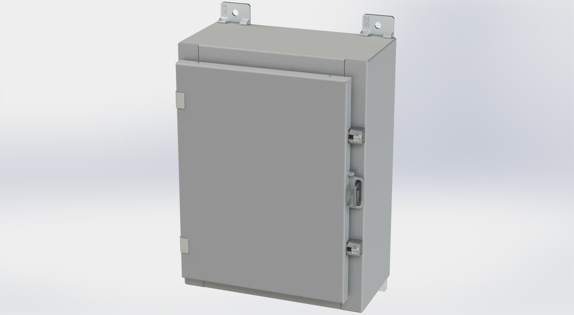 Saginaw Control SCE-16H1206LP Nema 4 LP Enclosure, Height:16.00", Width:12.00", Depth:6.00", ANSI-61 gray powder coating inside and out. Optional panels are powder coated white. Saginaw Control SCE-16H1206LP Nema 4 LP Enclosure, Height:16.00", Width:12.00", Depth:6.00", ANSI-61 gray powder coating inside and out. Optional panels are powder coated white.