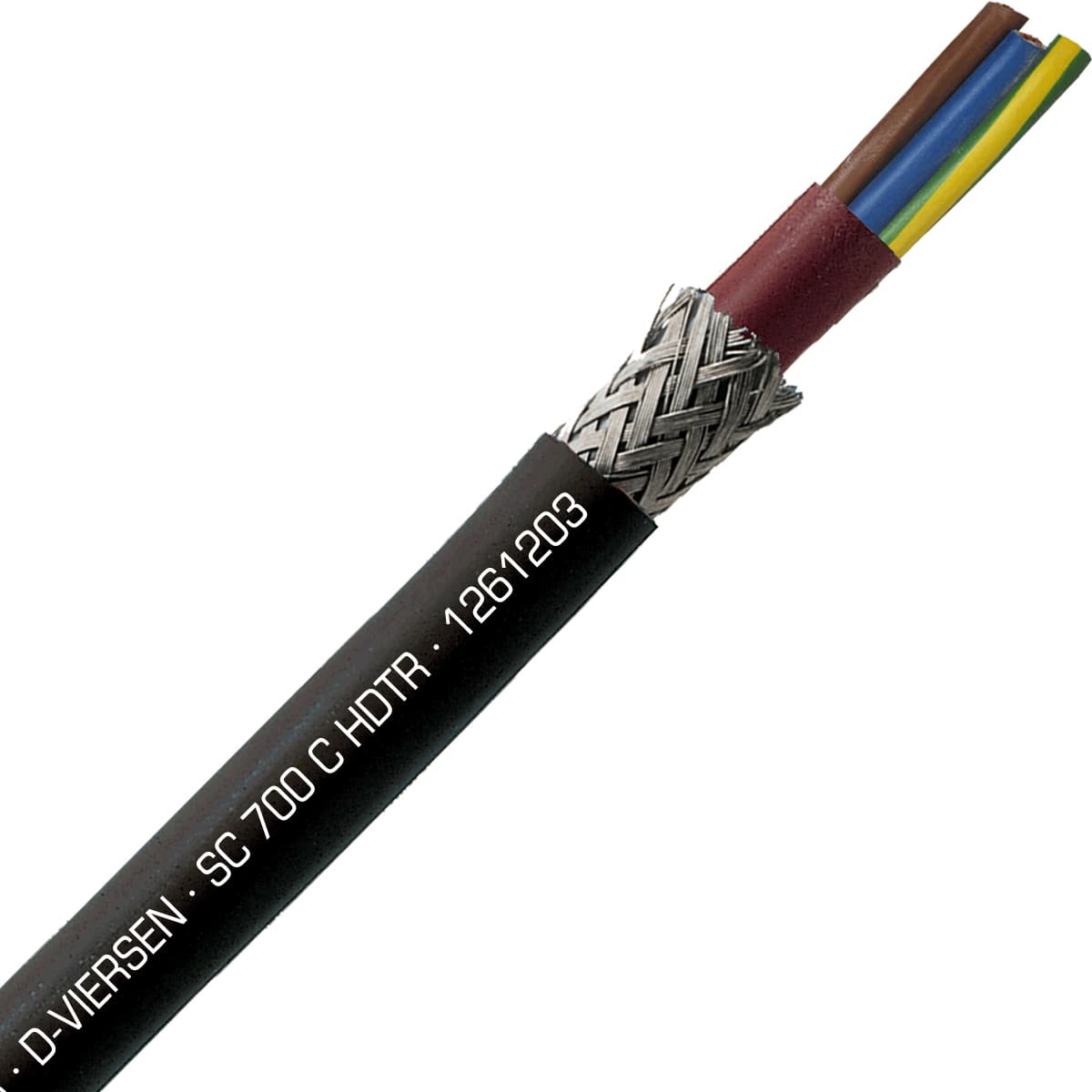 SAB 1261203 SC 700 C HDTR - 12 AWG/3c, shielded halogen-free high temperature silicone cable, UL, CSA, CE, RoHS SAB 1261203 SC 700 C HDTR - 12 AWG/3c, shielded halogen-free high temperature silicone cable, UL, CSA, CE, RoHS