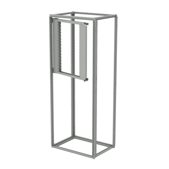 Hoffman PSF8 Partial Swing-Out Rack Frame, fits 800mm wide, Lt Gray, Steel Hoffman PSF8 Partial Swing-Out Rack Frame, fits 800mm wide, Lt Gray, Steel