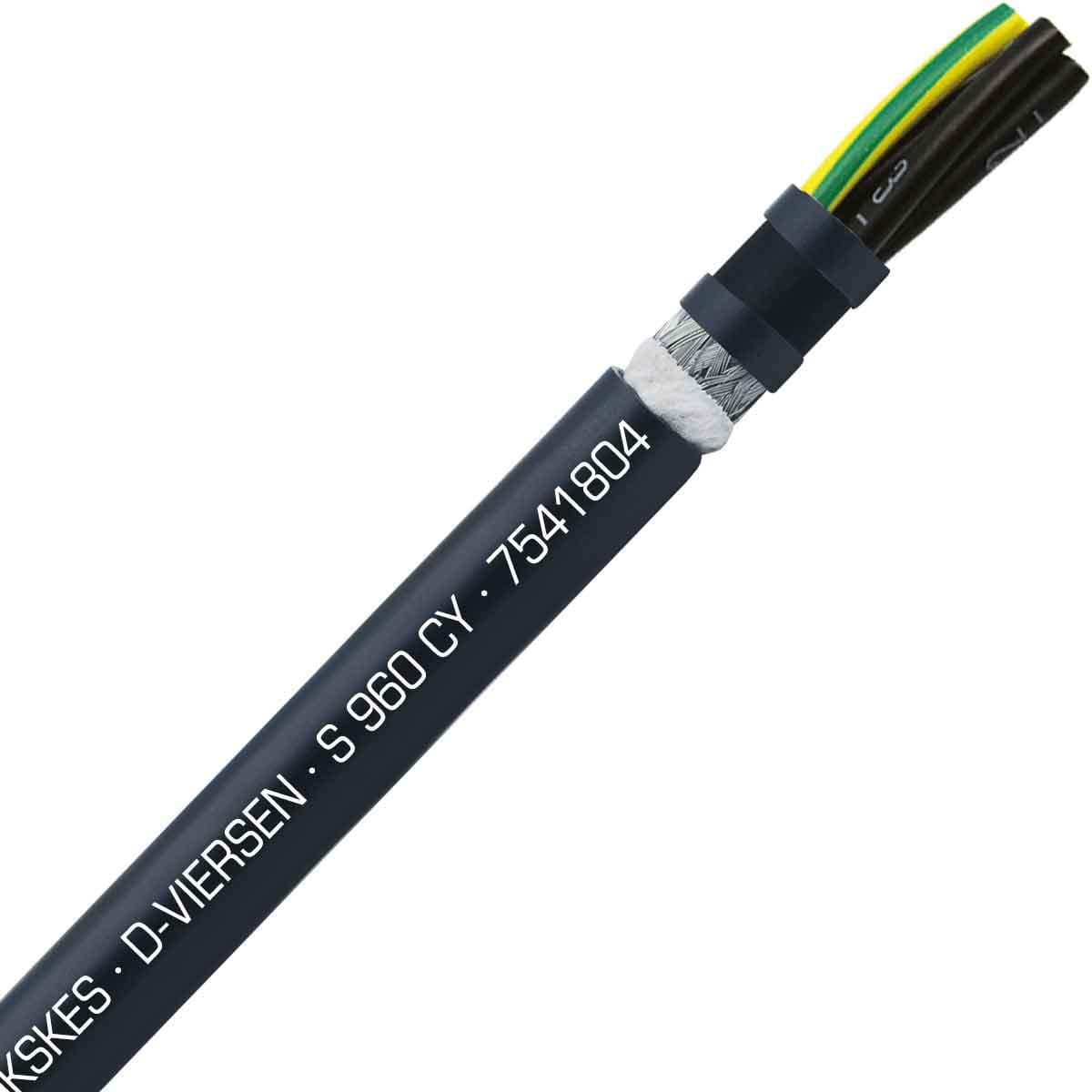 SAB 7541804 S 960 CY - 18 AWG/4c, shielded oil resistant continuous flex PVC control cable, UL, CSA, CE,RoHS SAB 7541804 S 960 CY - 18 AWG/4c, shielded oil resistant continuous flex PVC control cable, UL, CSA, CE,RoHS