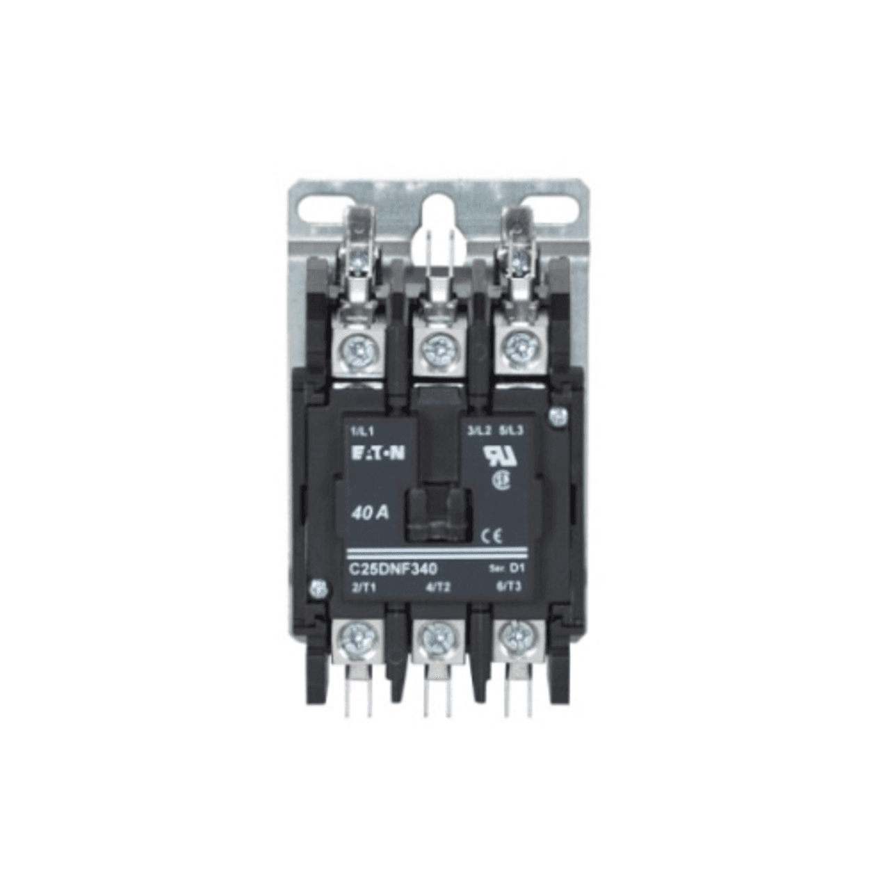 Eaton C25DNF340B C25DNF340B Eaton - Eaton definite purpose contactor, Quick, Open with metal mounting plate, 15-50A, two-and three-pole,Contactor,Quick connect ,208-240 Vac, 50/60 Hz Eaton C25DNF340B C25DNF340B Eaton - Eaton definite purpose contactor, Quick, Open with metal mounting plate, 15-50A, two-and three-pole,Contactor,Quick connect ,208-240 Vac, 50/60 Hz