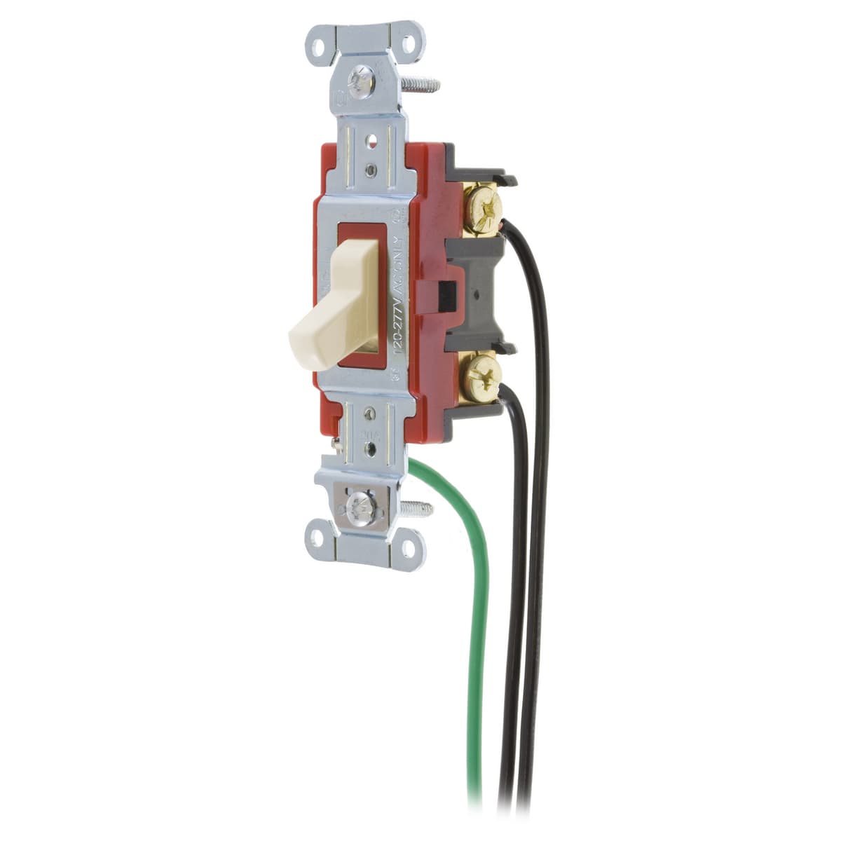 Hubbell 1224PWLA Switches and Lighting Controls, Hubbell- PRO Series, Toggle Switches, General Purpose AC, Four Way, 20A 120/277VAC, Back and Side Wired, Pre-Wired with 8" #12 THHN, Light ; Steel, zinc plated bridge is corrosion resistant ; Color Coded by Amperage makes Hubbell 1224PWLA Switches and Lighting Controls, Hubbell- PRO Series, Toggle Switches, General Purpose AC, Four Way, 20A 120/277VAC, Back and Side Wired, Pre-Wired with 8" #12 THHN, Light ; Steel, zinc plated bridge is corrosion resistant ; Color Coded by Amperage makes