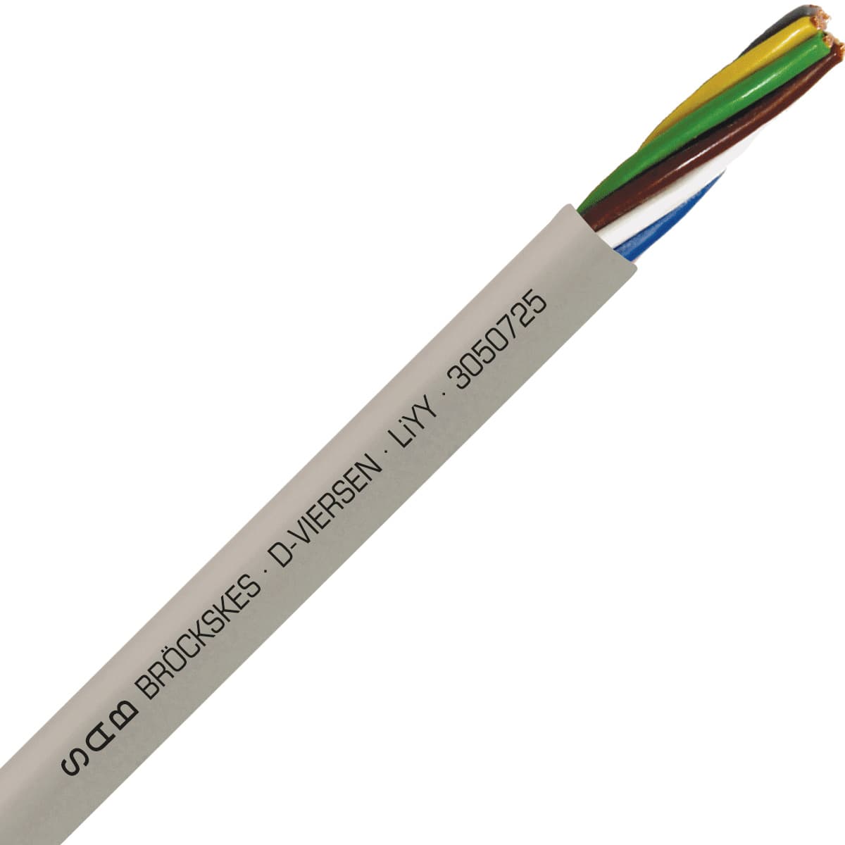 SAB 3050725 LiYY - 24 AWG/7c, multi-conductor signal and control PVC cable with DIN color code SAB 3050725 LiYY - 24 AWG/7c, multi-conductor signal and control PVC cable with DIN color code