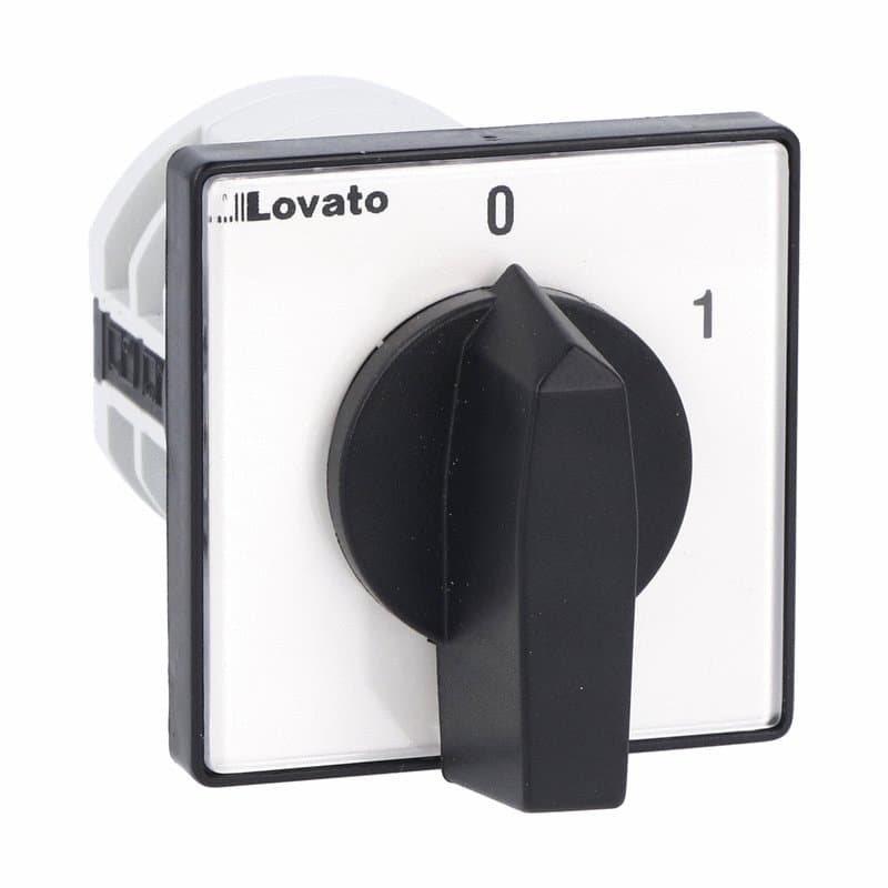 Lovato Electric 7GN1210U 7GN1210U Lovato - Rotary cam switch 7GN series, ON-OFF switch 3 poles 16A, for front mounting with black handle, front plate 48X48mm Lovato Electric 7GN1210U 7GN1210U Lovato - Rotary cam switch 7GN series, ON-OFF switch 3 poles 16A, for front mounting with black handle, front plate 48X48mm