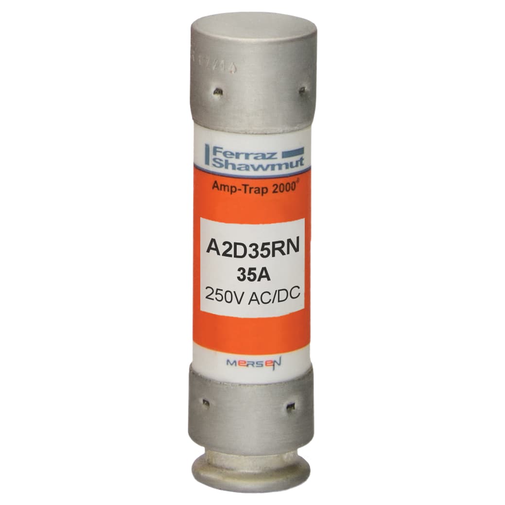Mersen A2D35RN A2D35RN Mersen - Fuse A2D-R - Class RK1 - Time-Delay 250VAC 250VDC 35A Ferrule Amp-Trap 2000® Mersen A2D35RN A2D35RN Mersen - Fuse A2D-R - Class RK1 - Time-Delay 250VAC 250VDC 35A Ferrule Amp-Trap 2000®