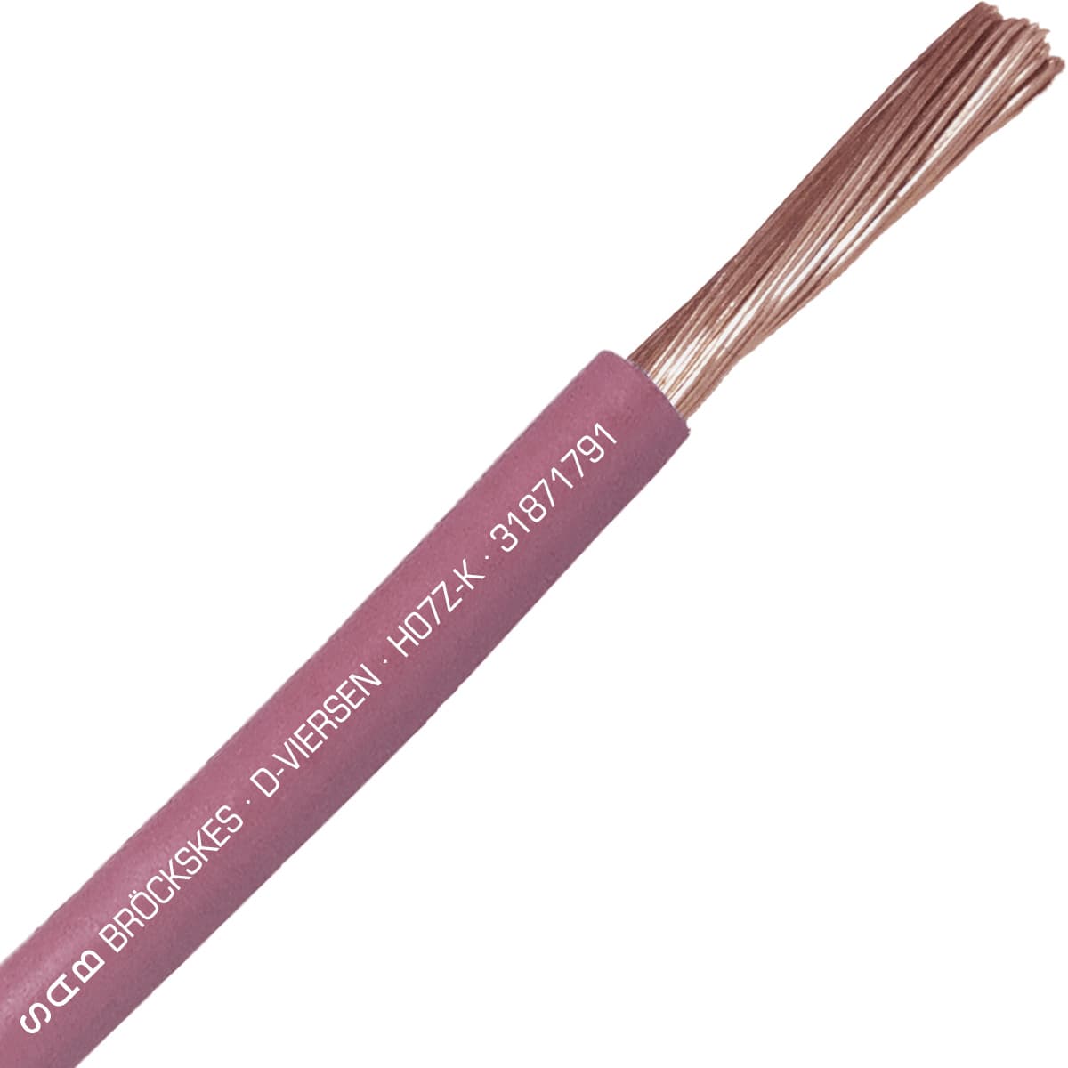 SAB 31871791 H07Z-K (CE) - 2 AWG halogen-free hook-up wire, Pink SAB 31871791 H07Z-K (CE) - 2 AWG halogen-free hook-up wire, Pink