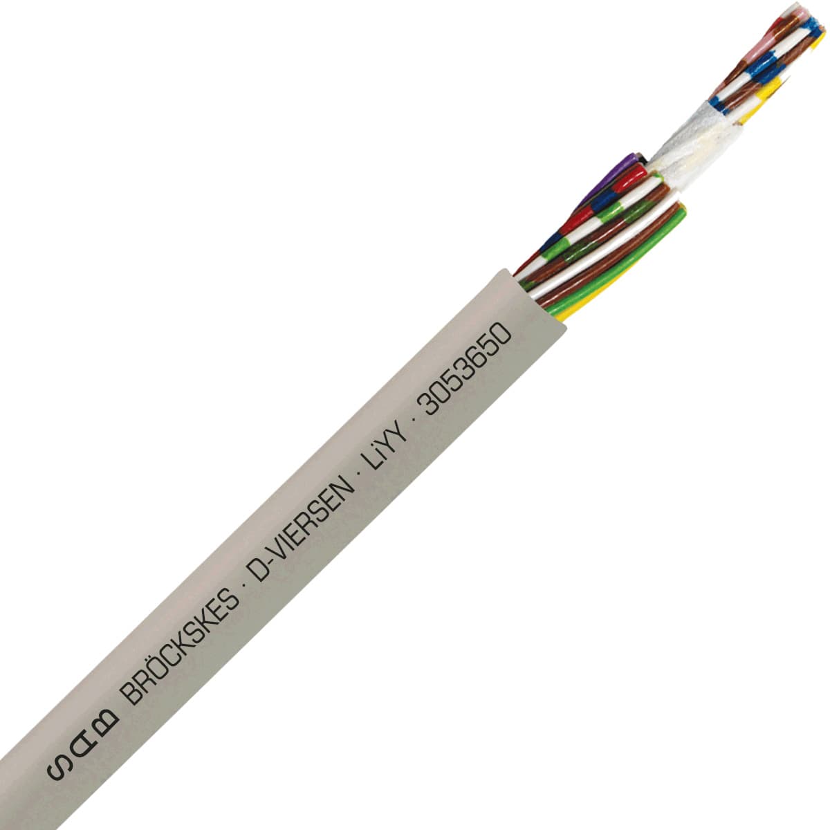 SAB 3053650 LiYY - 20 AWG/36c, multi-conductor signal and control PVC cable with DIN color code SAB 3053650 LiYY - 20 AWG/36c, multi-conductor signal and control PVC cable with DIN color code