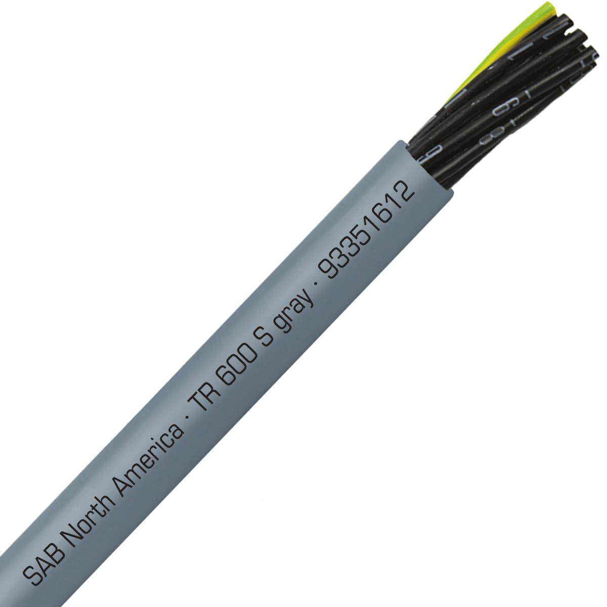 SAB 93351612 TR 600 S gray - 16 AWG/12c, oil resistant flexible exposed run tray cable, UL, CSA, WTTC, NFPA 79, CE, RoHS SAB 93351612 TR 600 S gray - 16 AWG/12c, oil resistant flexible exposed run tray cable, UL, CSA, WTTC, NFPA 79, CE, RoHS