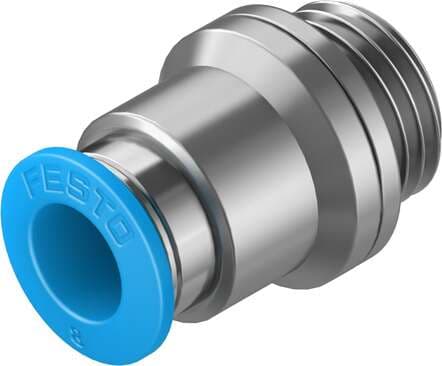 Festo 186110 push-in fitting QS-G1/4-8-I male thread with internal hexagon socket. Size: Standard, Nominal size: 6,3 mm, Type of seal on screw-in stud: Sealing ring, Assembly position: Any, Container size: 10 Festo 186110 push-in fitting QS-G1/4-8-I male thread with internal hexagon socket. Size: Standard, Nominal size: 6,3 mm, Type of seal on screw-in stud: Sealing ring, Assembly position: Any, Container size: 10