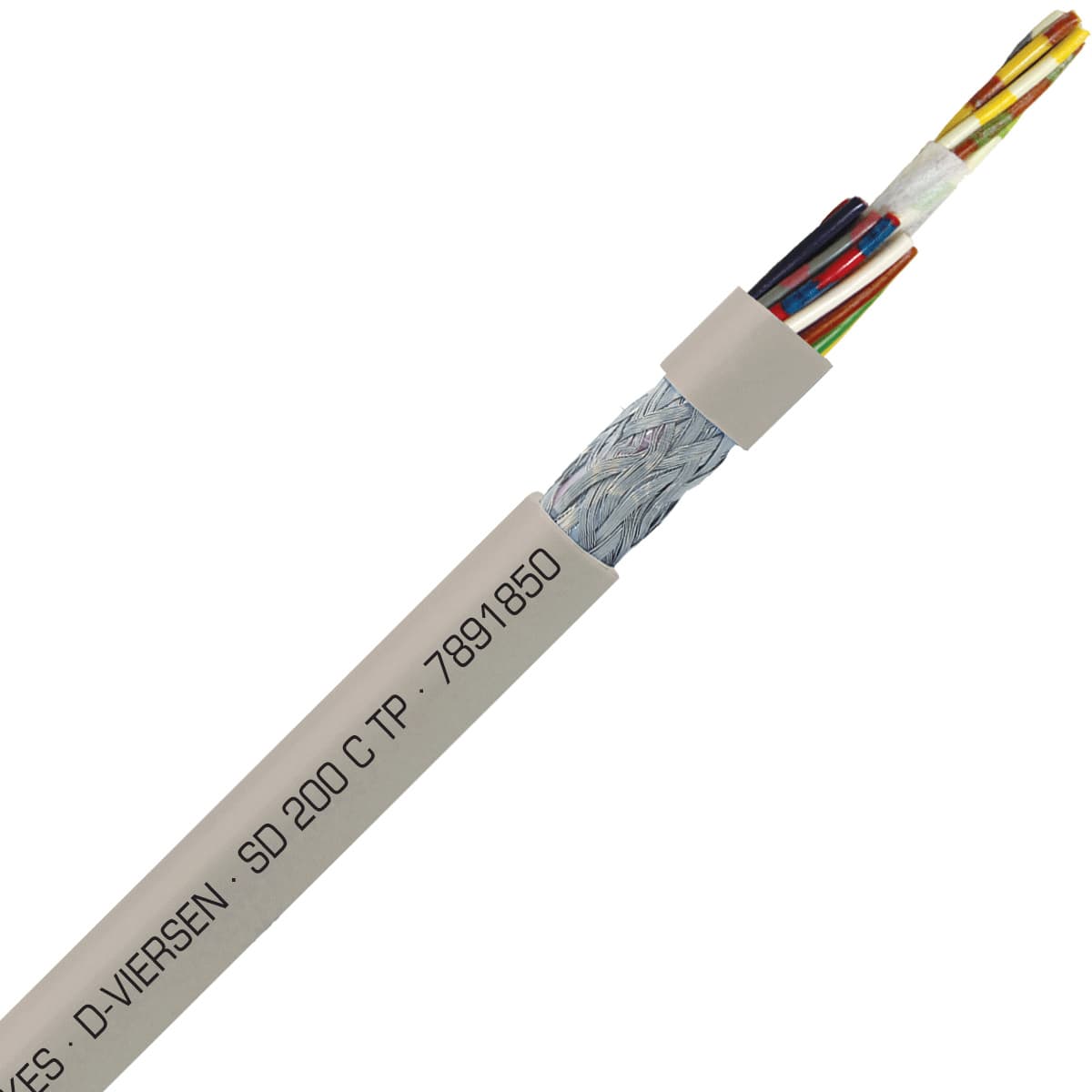 SAB 7891850 SD 200 C TP - 20 AWG/18 pr,  shielded halogen free continuous flex oil resistant paired data cable, CE, RoHS SAB 7891850 SD 200 C TP - 20 AWG/18 pr,  shielded halogen free continuous flex oil resistant paired data cable, CE, RoHS