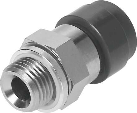Festo 186323 push-in fitting QS-V0-G1/2-10 male thread with external hexagon. Size: Standard, Nominal size: 9 mm, Material fire test: (* UL94 V-0 (housing), * UL94 V-0 (releasing ring)), Type of seal on screw-in stud: Sealing ring, Design structure: Push/pull principl Festo 186323 push-in fitting QS-V0-G1/2-10 male thread with external hexagon. Size: Standard, Nominal size: 9 mm, Material fire test: (* UL94 V-0 (housing), * UL94 V-0 (releasing ring)), Type of seal on screw-in stud: Sealing ring, Design structure: Push/pull principl