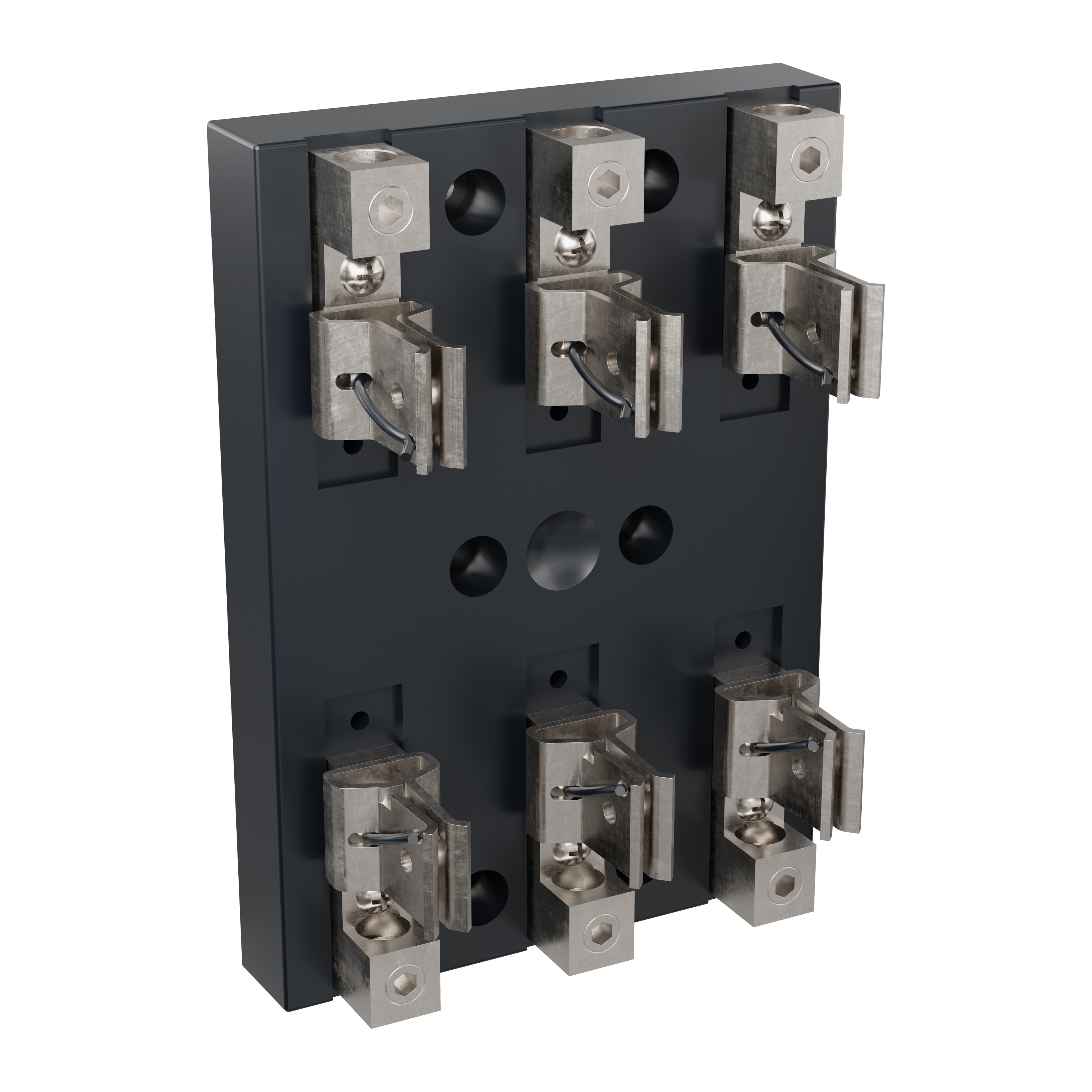 Mersen 61038J 61038J Mersen - Fuse Block 600VAC 600VDC Class J 100A 3-Pole Copper Box Mersen 61038J 61038J Mersen - Fuse Block 600VAC 600VDC Class J 100A 3-Pole Copper Box