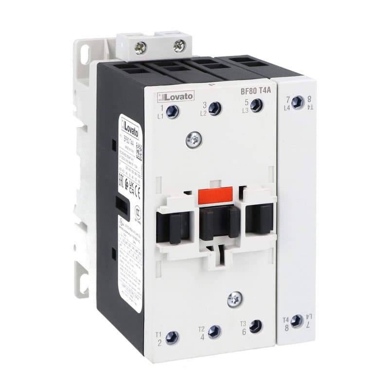 Lovato Electric BF80T4A22060 BF80T4A22060 Lovato - Four-pole contactor, IEC operating current Ith (AC1) = 115A, AC coil 60Hz, 220VAC Lovato Electric BF80T4A22060 BF80T4A22060 Lovato - Four-pole contactor, IEC operating current Ith (AC1) = 115A, AC coil 60Hz, 220VAC