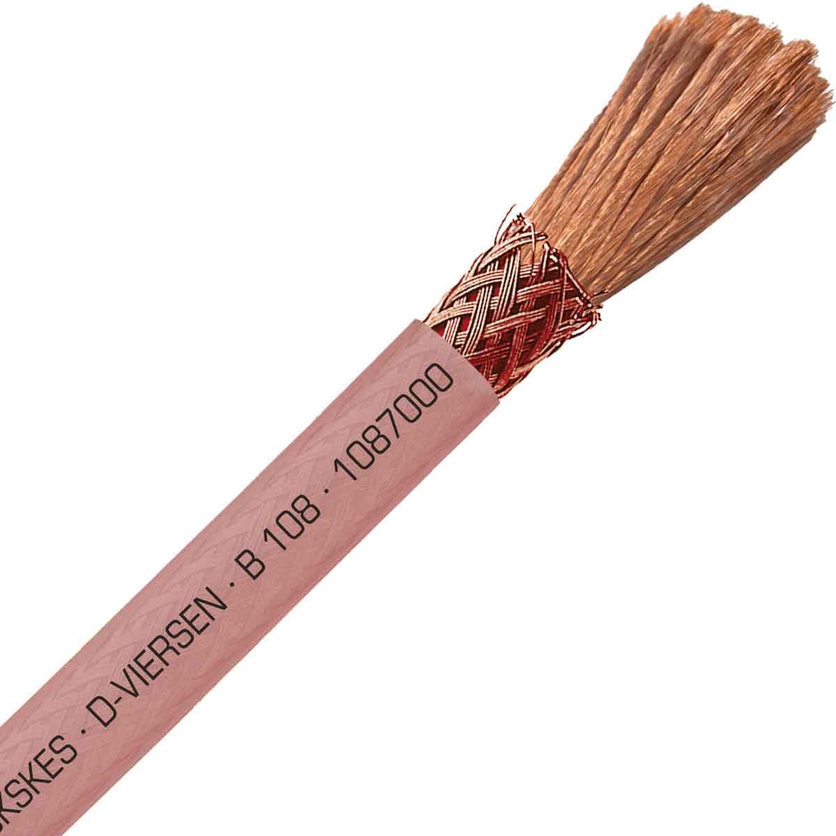 SAB 1087000 B 108 - 2/0 AWG/1c, high temperature shielded silicone copper rope, RoHS SAB 1087000 B 108 - 2/0 AWG/1c, high temperature shielded silicone copper rope, RoHS