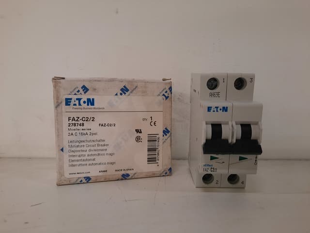 FAZ-C2/2 Part Image. Manufactured by Eaton.