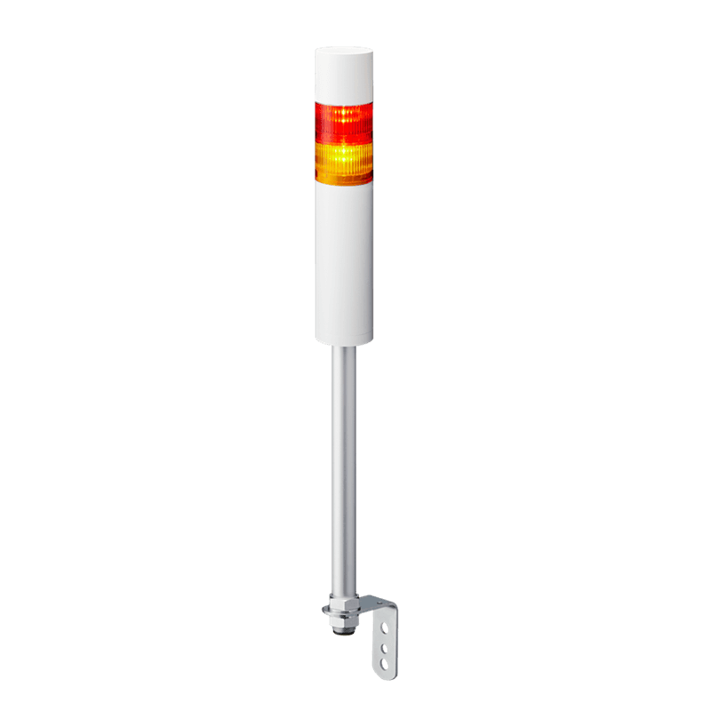 Patlite LR6-2M2LJBW-RY 60mm 2-tier Signal Tower, 100-240V AC, Pole Mount with L Bracket and Cable, Flashing/Buzzer, Off-white Patlite LR6-2M2LJBW-RY 60mm 2-tier Signal Tower, 100-240V AC, Pole Mount with L Bracket and Cable, Flashing/Buzzer, Off-white