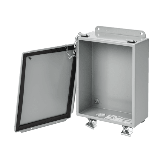 Hoffman A6044LP Lift-Off Clamp Cover, Type 12, 6.00x4.00x4.00, Gray, Steel Hoffman A6044LP Lift-Off Clamp Cover, Type 12, 6.00x4.00x4.00, Gray, Steel