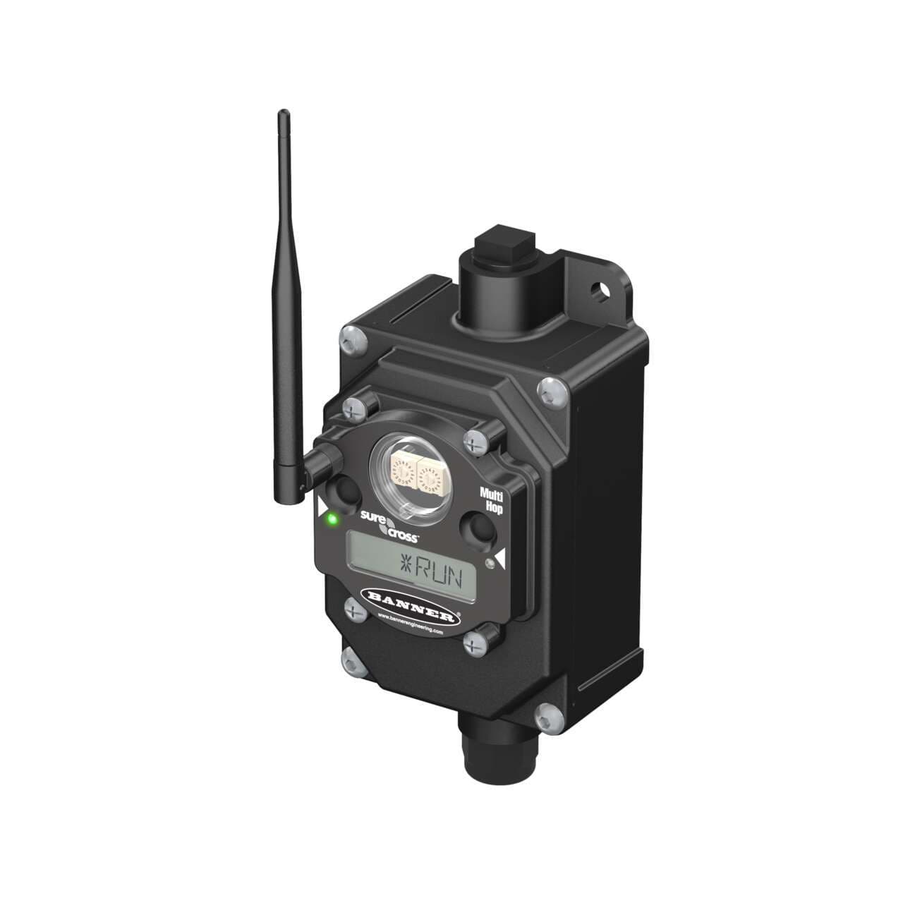 Banner DX80N2X7S-P15E DX80 Performance 2.4 GHz Node 65 mW IP65; 100 - 277 V ac, Field Wireable 25W Supply, External Antenna; Inputs: Two Selectable Discrete, Two 0-10 V Analog; Outputs: Two AC/DC Relay (SPDT), Two PNP Discrete, Two 0-10 V Analog Banner DX80N2X7S-P15E DX80 Performance 2.4 GHz Node 65 mW IP65; 100 - 277 V ac, Field Wireable 25W Supply, External Antenna; Inputs: Two Selectable Discrete, Two 0-10 V Analog; Outputs: Two AC/DC Relay (SPDT), Two PNP Discrete, Two 0-10 V Analog