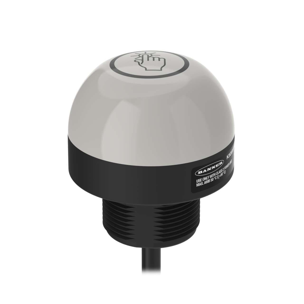 Banner K50APT2BGRF2QPMA-804402 K50 Series EZ-LIGHT: 3-Input-Color Touch Sensor Gen 2; Voltage: 12-30 V dc; Housing: Polycarbonate; IP67 IP69K; Input: PNP (NO); Colors: Blue Green Red; 150 mm (6 in) 4-pin M12 x 2 PUR Pigtail QDs, I/O wiring Banner K50APT2BGRF2QPMA-804402 K50 Series EZ-LIGHT: 3-Input-Color Touch Sensor Gen 2; Voltage: 12-30 V dc; Housing: Polycarbonate; IP67 IP69K; Input: PNP (NO); Colors: Blue Green Red; 150 mm (6 in) 4-pin M12 x 2 PUR Pigtail QDs, I/O wiring