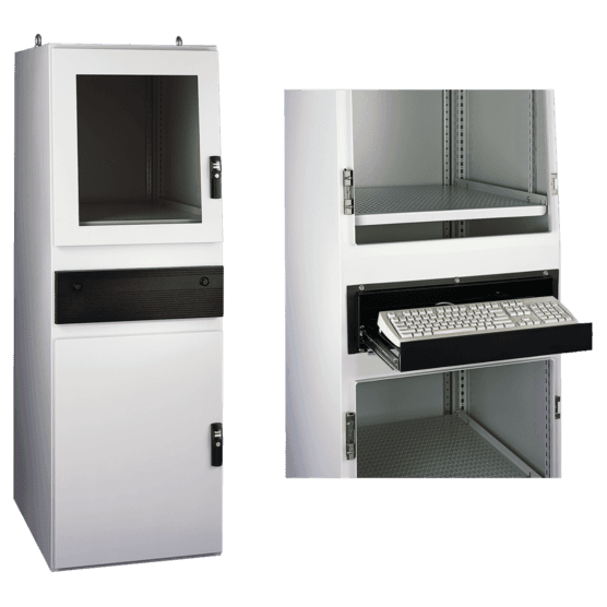 Hoffman PGLD1868CWS ProLine Gold Series Computer Workstation, Type 12, 1800x600x800mm, Lt Gray Hoffman PGLD1868CWS ProLine Gold Series Computer Workstation, Type 12, 1800x600x800mm, Lt Gray