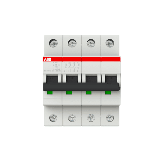 ABB Control 2CDS254001R0468 2CDS254001R0468 ABB Control - S204-Z16 Miniature Circuit Breaker - 4P - Z - 16 A ABB Control 2CDS254001R0468 2CDS254001R0468 ABB Control - S204-Z16 Miniature Circuit Breaker - 4P - Z - 16 A