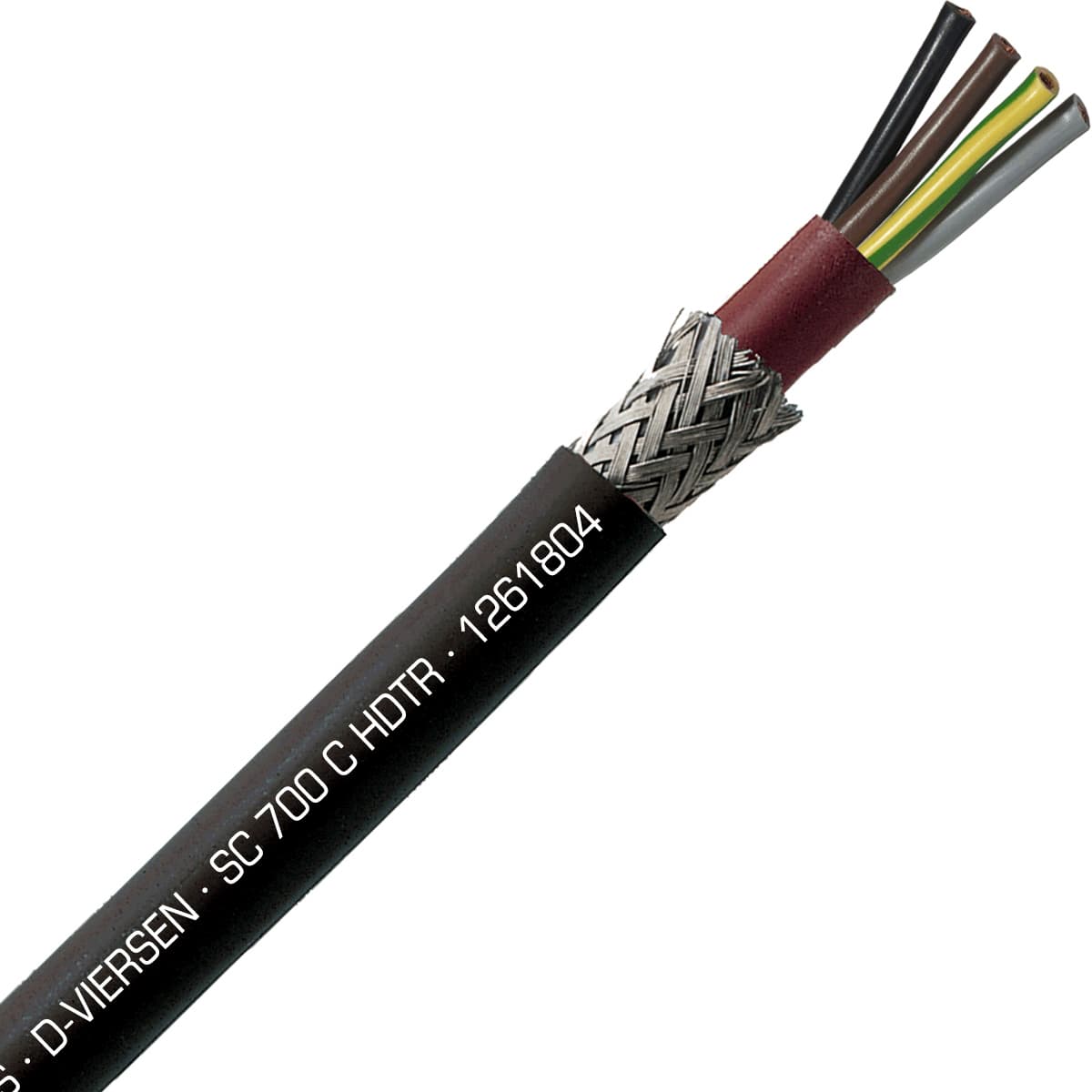 SAB 1261804 SC 700 C HDTR - 18 AWG/4c, shielded halogen-free high temperature silicone cable, UL, CSA, CE, RoHS SAB 1261804 SC 700 C HDTR - 18 AWG/4c, shielded halogen-free high temperature silicone cable, UL, CSA, CE, RoHS