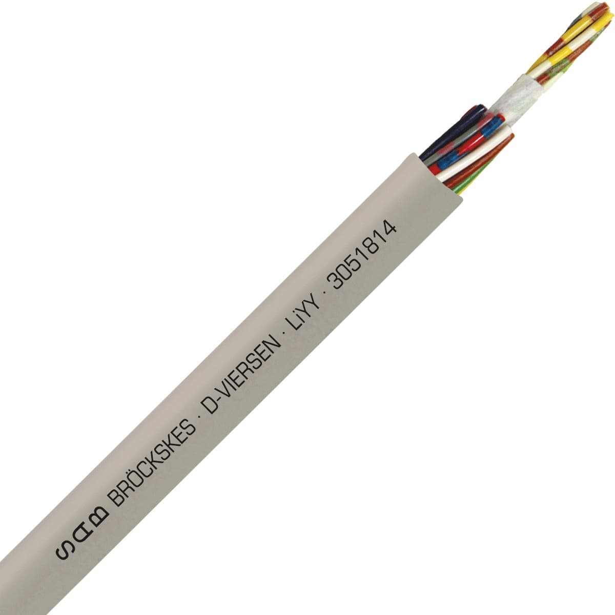 SAB 3051814 LiYY - 26 AWG/18c, multi-conductor signal and control PVC cable with DIN color code SAB 3051814 LiYY - 26 AWG/18c, multi-conductor signal and control PVC cable with DIN color code