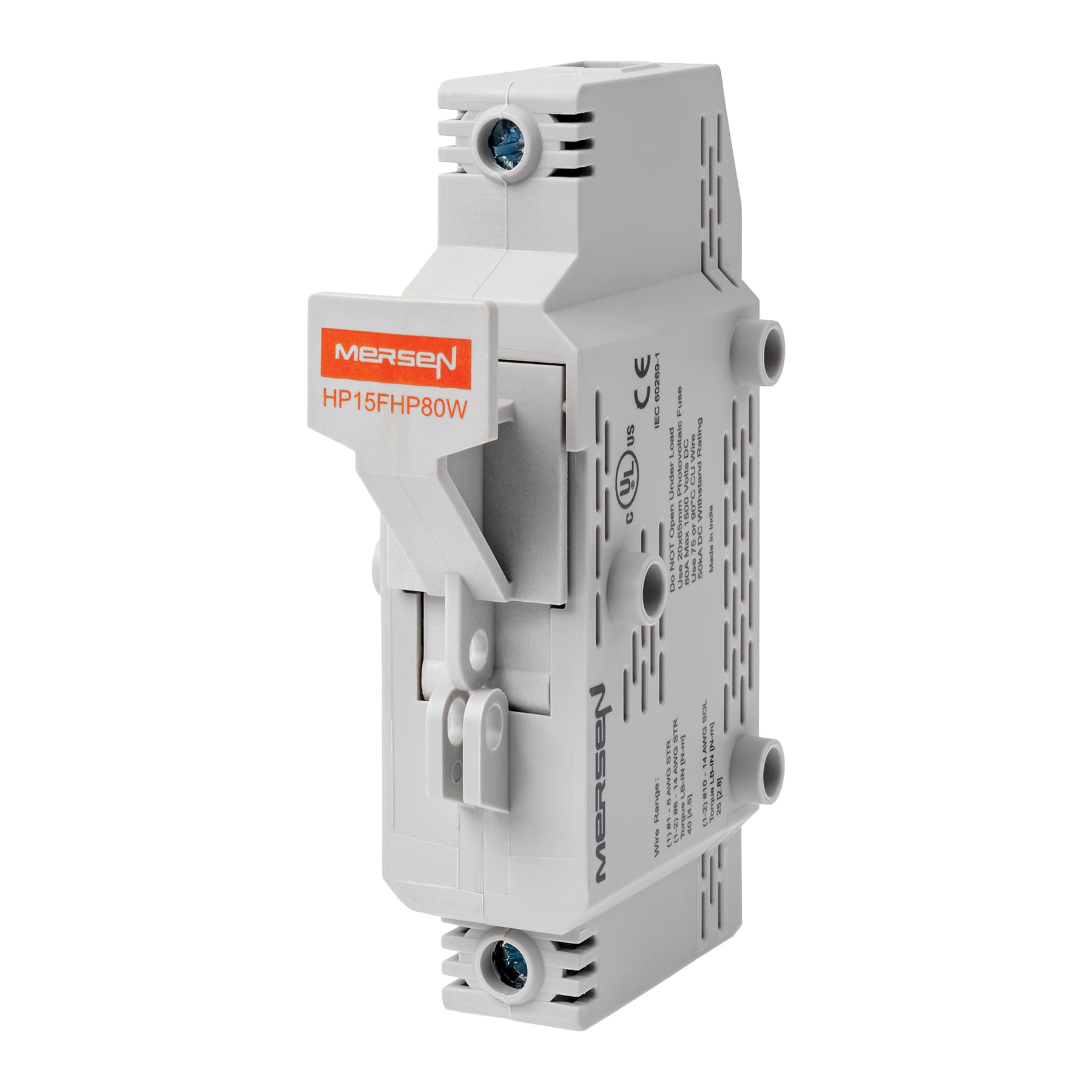 Mersen HP15FHP80W HP15FHP80W Mersen - 1500V 80A PV FH 20x65mm Wire/Wire Mersen HP15FHP80W HP15FHP80W Mersen - 1500V 80A PV FH 20x65mm Wire/Wire