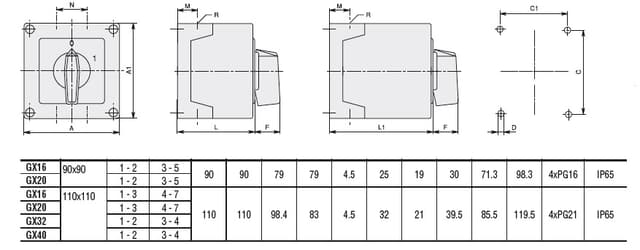 GX4007P25 Part Image. Manufactured by Lovato Electric.