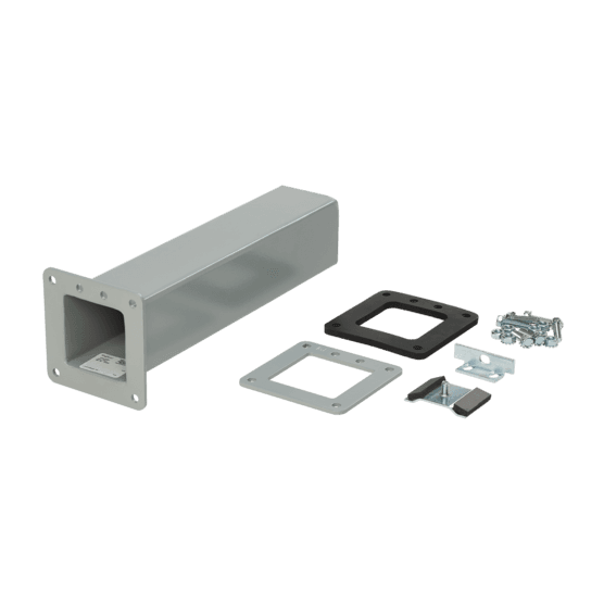 Hoffman F126LX Cut-Off Fitting, Non-Lay-In, 12.00x6.00, Gray, Steel Hoffman F126LX Cut-Off Fitting, Non-Lay-In, 12.00x6.00, Gray, Steel