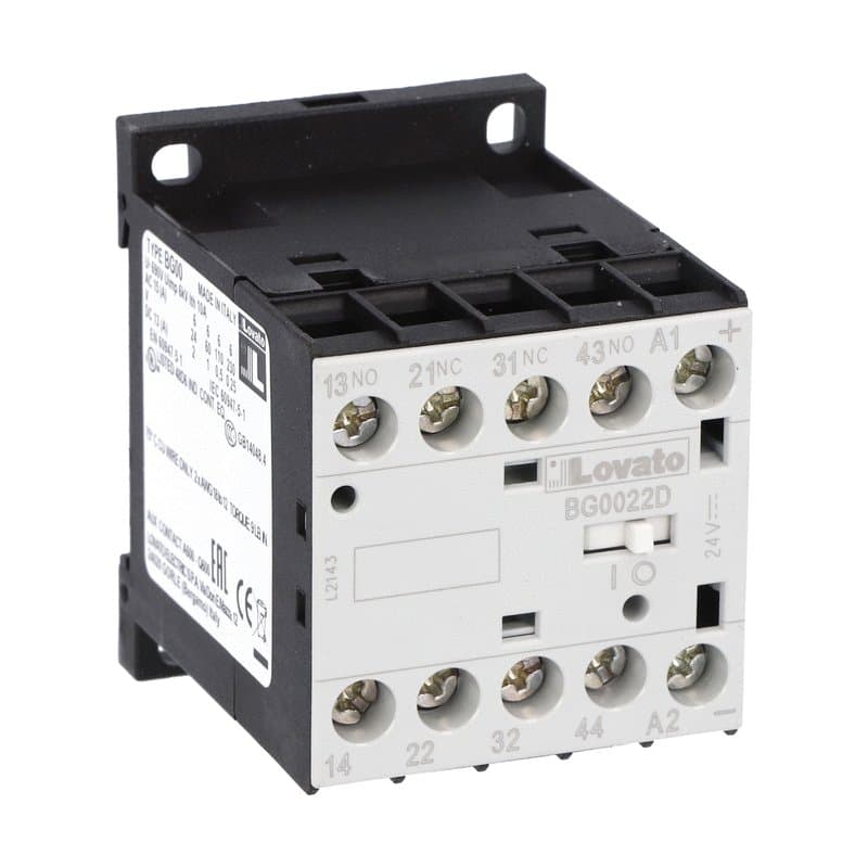 Lovato Electric 11BG0022D110 11BG0022D110 Lovato - Control relay with DC coil, 110VDC, 2NO and 2NC Lovato Electric 11BG0022D110 11BG0022D110 Lovato - Control relay with DC coil, 110VDC, 2NO and 2NC