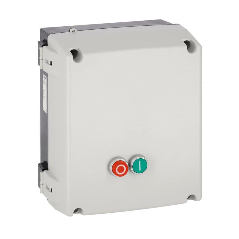 Lovato Electric M3P05010110 M3P05010110 Lovato - Direct-on-line-starter, enclosed without thermal overload relay, with START and STOP/RESET buttons, with BF50/BF65/BF80/BF95 contactor, 65A max (<440V), IP65. Contactor coil voltage 110VAC 50/60Hz Lovato Electric M3P05010110 M3P05010110 Lovato - Direct-on-line-starter, enclosed without thermal overload relay, with START and STOP/RESET buttons, with BF50/BF65/BF80/BF95 contactor, 65A max (<440V), IP65. Contactor coil voltage 110VAC 50/60Hz