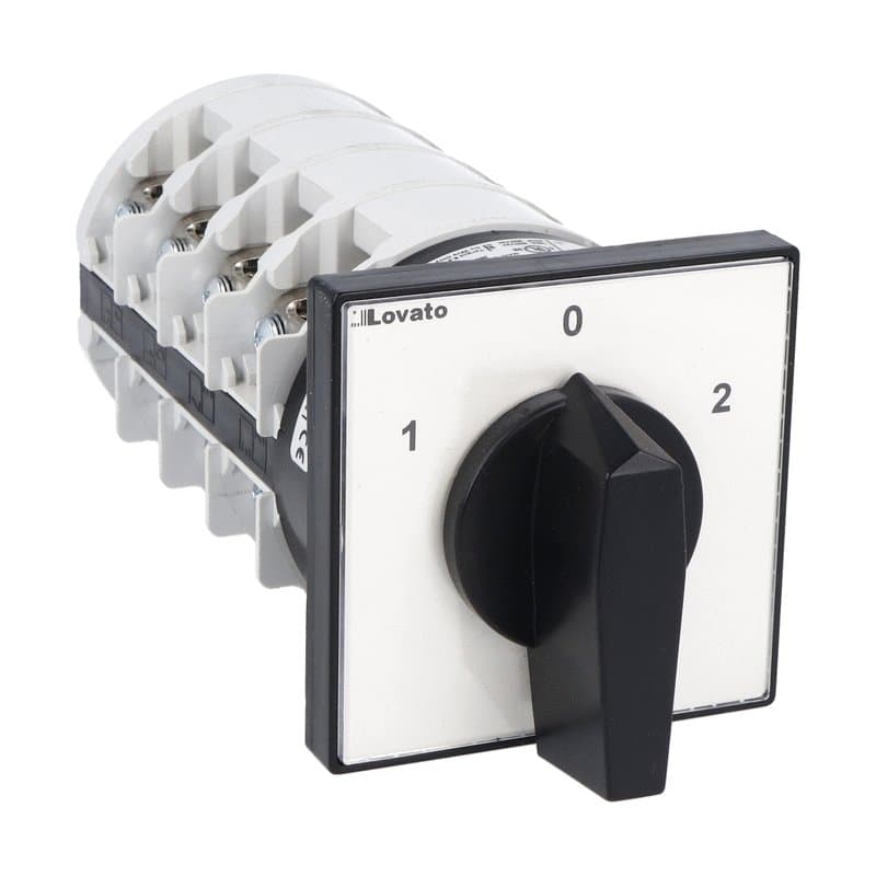 Lovato Electric 7GN12575U 7GN12575U Lovato - Rotary cam switch 7GN series, changeover switch 4 poles 125A, for front mounting with black handle, front plate 65X65mm Lovato Electric 7GN12575U 7GN12575U Lovato - Rotary cam switch 7GN series, changeover switch 4 poles 125A, for front mounting with black handle, front plate 65X65mm