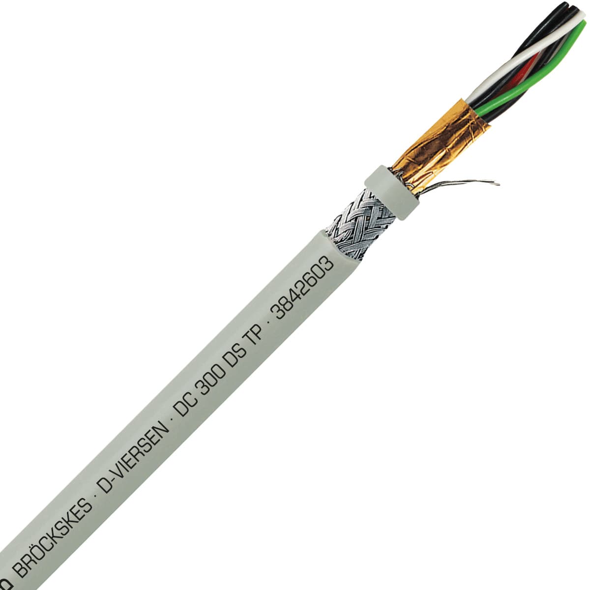 SAB 3842603 DC 300 DS TP- 26 AWG/3pr, multi-paired double shielded PVC signal and control cable, AWM SAB 3842603 DC 300 DS TP- 26 AWG/3pr, multi-paired double shielded PVC signal and control cable, AWM