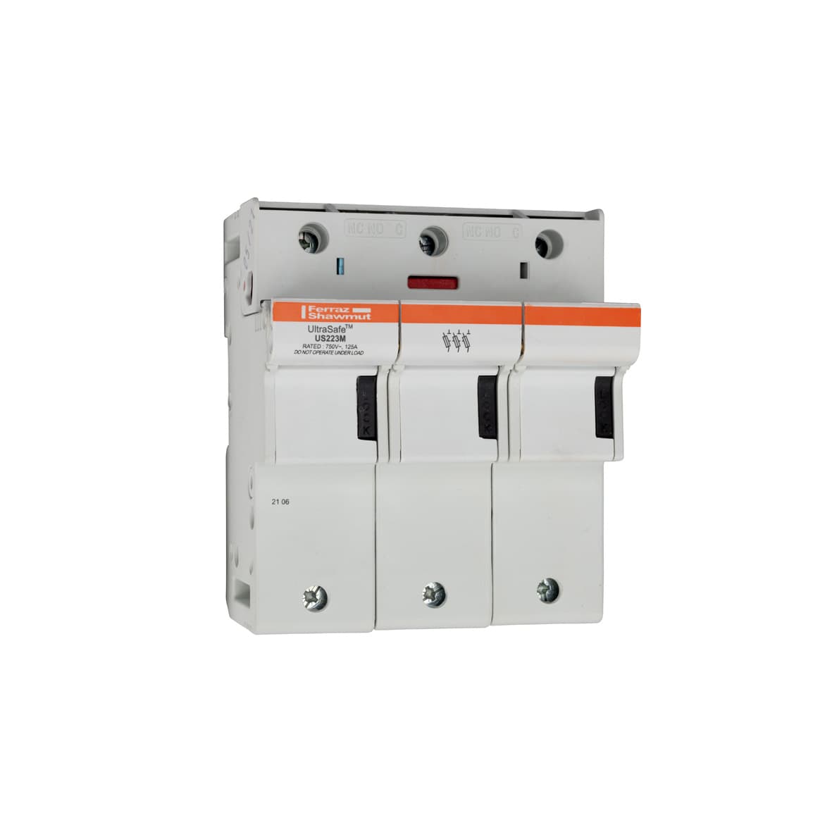 Mersen T331171 T331171 Mersen - Fuse Holder UltraSafe™ 800VAC 1000VDC UL Fuse size 22x58 3-Pole Microswitch Pressure Plate IP20 Mersen T331171 T331171 Mersen - Fuse Holder UltraSafe™ 800VAC 1000VDC UL Fuse size 22x58 3-Pole Microswitch Pressure Plate IP20