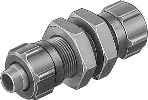 Festo 9422 bulkhead quick connector SCK-PK-6 Metal version. Nominal size: 5,3 mm, Assembly position: Any, Pneumatic connection, port 1: for barbed connector internal diameter 6 mm with nut, Materials note: (* Free of copper and PTFE, * Conforms to RoHS), Material h Festo 9422 bulkhead quick connector SCK-PK-6 Metal version. Nominal size: 5,3 mm, Assembly position: Any, Pneumatic connection, port 1: for barbed connector internal diameter 6 mm with nut, Materials note: (* Free of copper and PTFE, * Conforms to RoHS), Material h