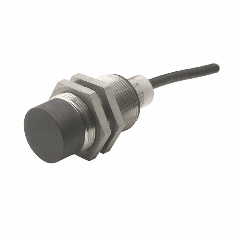 Eaton E57LAL30T111S5 E57LAL30T111S5 Eaton - E57 Premium+ Series Tubular Inductive Proximity Sensor Enclosure, 1.18 dia, dist. 10 mm, NO PNP Open Collector, 500 mA at 6-30Vdc, 16 Ft. (5m) Cable, 6–48 Vdc input, <1% accuracy, Short circuit protected, Shielded, 16 Ft. (5m) Eaton E57LAL30T111S5 E57LAL30T111S5 Eaton - E57 Premium+ Series Tubular Inductive Proximity Sensor Enclosure, 1.18 dia, dist. 10 mm, NO PNP Open Collector, 500 mA at 6-30Vdc, 16 Ft. (5m) Cable, 6–48 Vdc input, <1% accuracy, Short circuit protected, Shielded, 16 Ft. (5m)