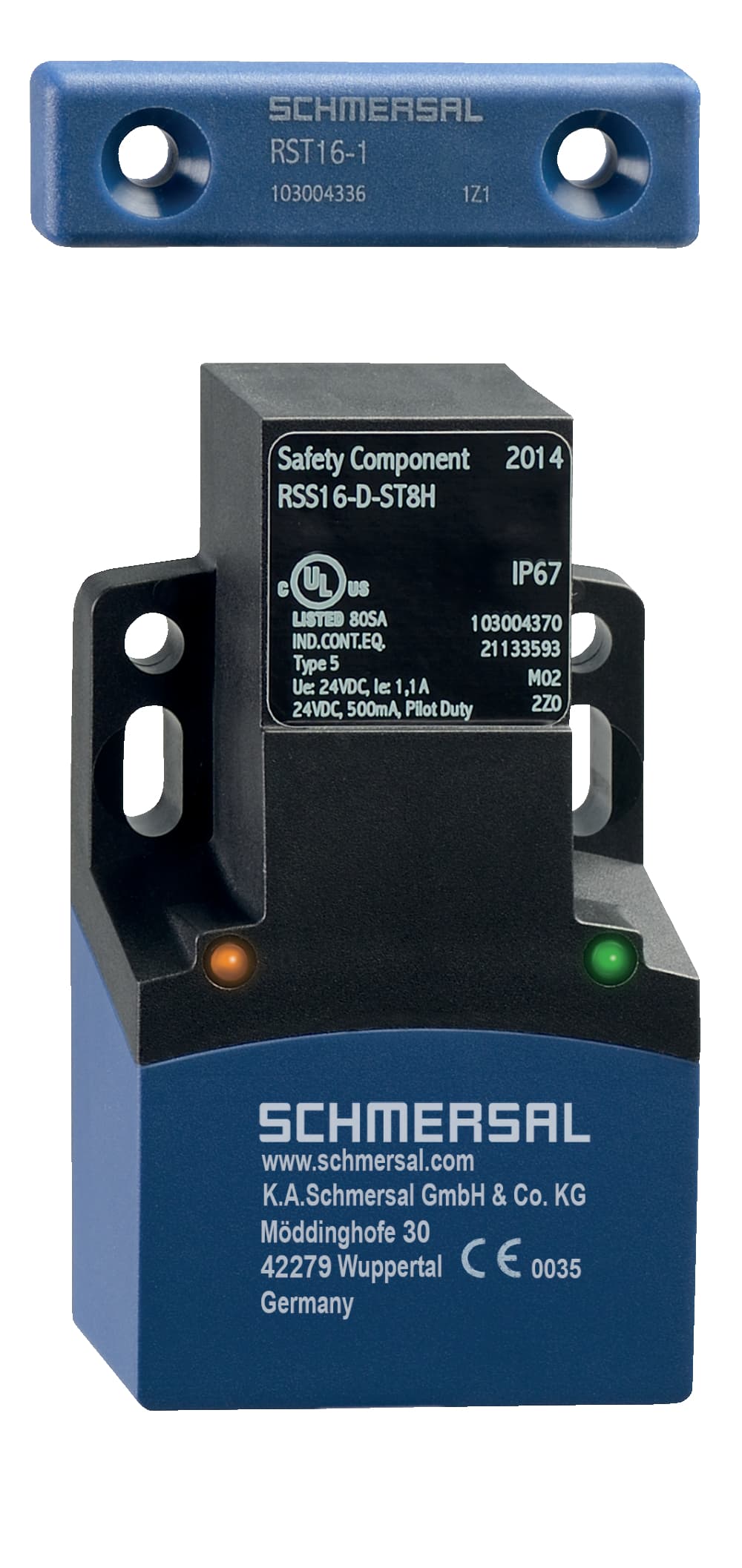 Schmersal RSS16-D-SK RSS16-D-SK Schmersal - Safety sensors; Electronic safety sensors; Universal coding with RFID technology; Screw connection; Series-wiring unlimited; without latching; Thermoplastic enclosure; RFID-technology for needs-based protection against tampering; 3 different directions of Schmersal RSS16-D-SK RSS16-D-SK Schmersal - Safety sensors; Electronic safety sensors; Universal coding with RFID technology; Screw connection; Series-wiring unlimited; without latching; Thermoplastic enclosure; RFID-technology for needs-based protection against tampering; 3 different directions of