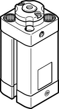 Festo 576091 stopper cylinder DFSP-Q-20-15-DF-PA Stroke: 15 mm, Piston diameter: 20 mm, Piston rod thread: M3, Cushioning: P: Flexible cushioning rings/plates at both ends, Assembly position: Any Festo 576091 stopper cylinder DFSP-Q-20-15-DF-PA Stroke: 15 mm, Piston diameter: 20 mm, Piston rod thread: M3, Cushioning: P: Flexible cushioning rings/plates at both ends, Assembly position: Any
