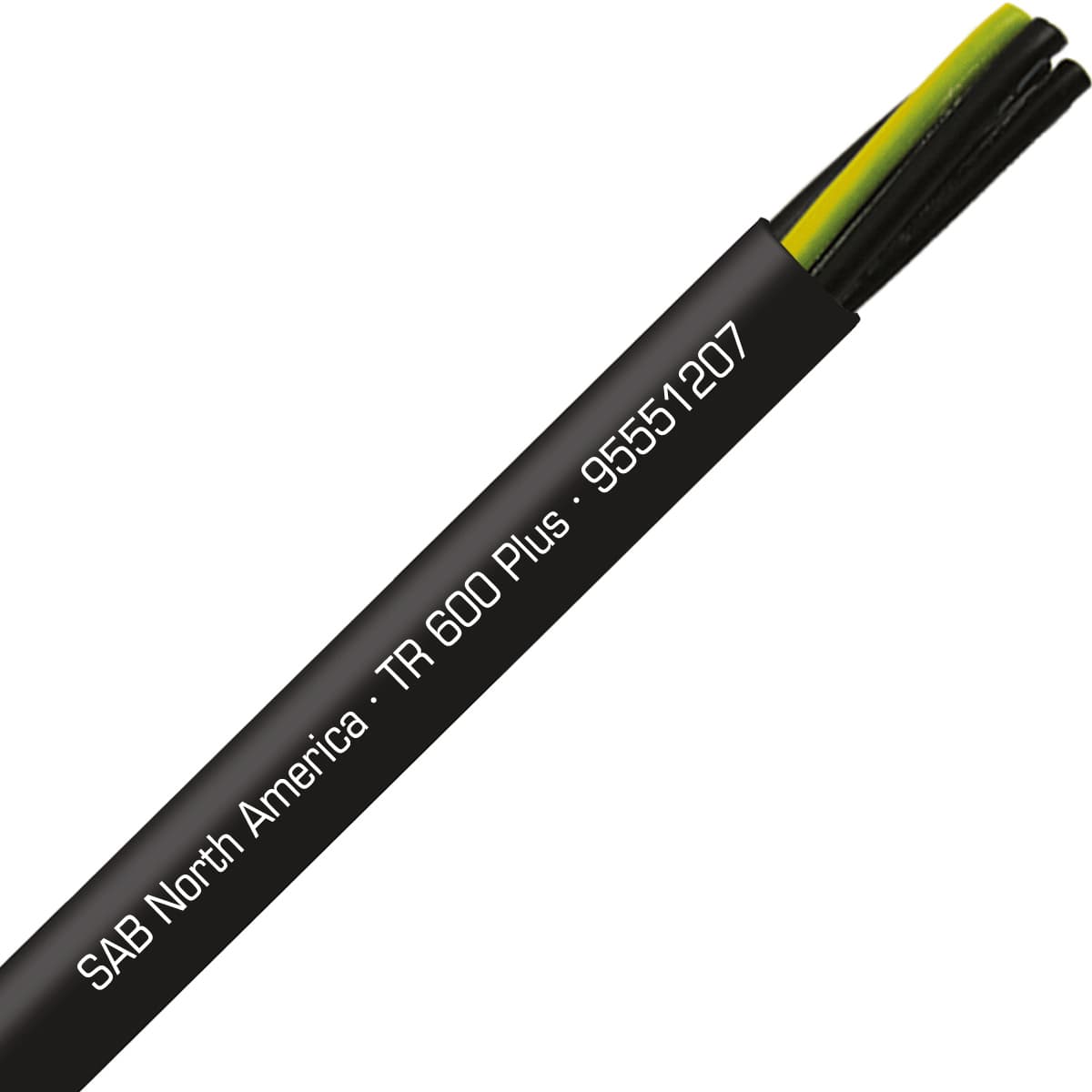 SAB 95551207 TR 600 Plus - 12 AWG/7c, UV and oil resistant flexible exposed run tray cable with reduced O.D., UL, CSA, CE, RoHS SAB 95551207 TR 600 Plus - 12 AWG/7c, UV and oil resistant flexible exposed run tray cable with reduced O.D., UL, CSA, CE, RoHS