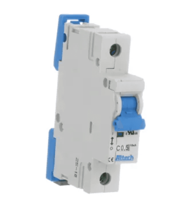 Altech Corp. 1DU1R Supplementary Protector 1A, 1 Pole, 277V AC, D Trip, UL1077 Altech Corp. 1DU1R Supplementary Protector 1A, 1 Pole, 277V AC, D Trip, UL1077