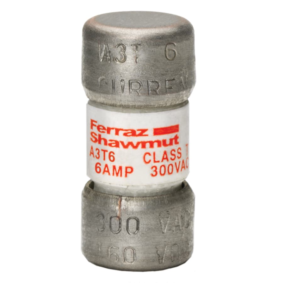 Mersen A3T6 A3T6 Mersen - Fuse A3T - Class T - Fast-Acting 300VAC 160VDC 6A Ferrule Amp-Trap® Mersen A3T6 A3T6 Mersen - Fuse A3T - Class T - Fast-Acting 300VAC 160VDC 6A Ferrule Amp-Trap®