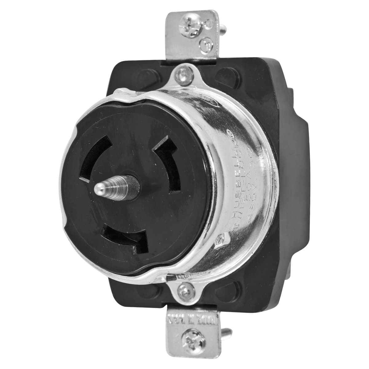 Hubbell CS8169 Locking Devices, Twist-Lock®, Industrial, Receptacle, 50A 3-Phase 480V AC, 3-Pole 4-Wire Grounding, Non-NEMA, Screw Terminal, Black ; Thermoset construction offers high heat resistance ; Armored housing provides superior impact resistance ; One piece con Hubbell CS8169 Locking Devices, Twist-Lock®, Industrial, Receptacle, 50A 3-Phase 480V AC, 3-Pole 4-Wire Grounding, Non-NEMA, Screw Terminal, Black ; Thermoset construction offers high heat resistance ; Armored housing provides superior impact resistance ; One piece con
