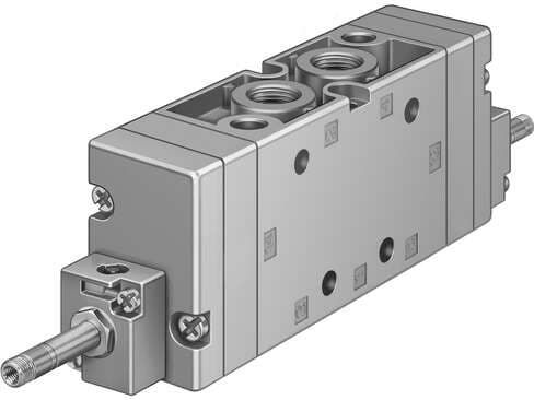 Festo 31319 solenoid valve MFH-5/3B-3/8-S-B With manual override, without solenoid coil or socket. Solenoid coil and socket should be ordered separately. Valve function: 5/3 pressurised, Type of actuation: electrical, Width: 40 mm, Standard nominal flow rate: 2600 l/ Festo 31319 solenoid valve MFH-5/3B-3/8-S-B With manual override, without solenoid coil or socket. Solenoid coil and socket should be ordered separately. Valve function: 5/3 pressurised, Type of actuation: electrical, Width: 40 mm, Standard nominal flow rate: 2600 l/