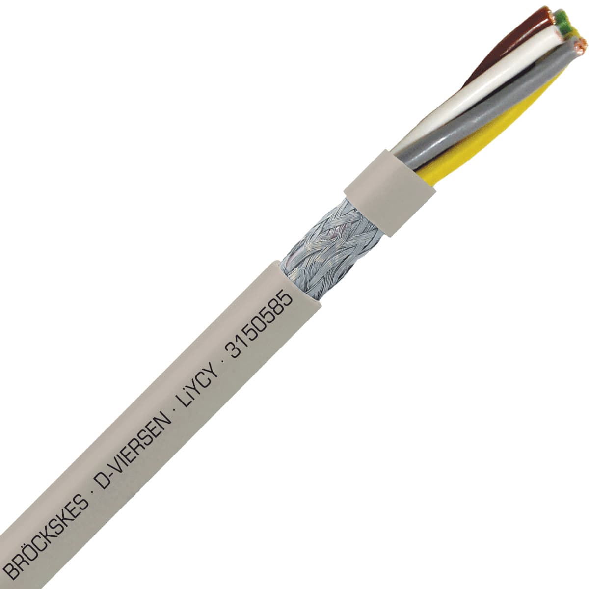 SAB 3150585 LiYCY - 16 AWG/5c, shielded multi-conductor signal and control PVC cable with DIN color code SAB 3150585 LiYCY - 16 AWG/5c, shielded multi-conductor signal and control PVC cable with DIN color code
