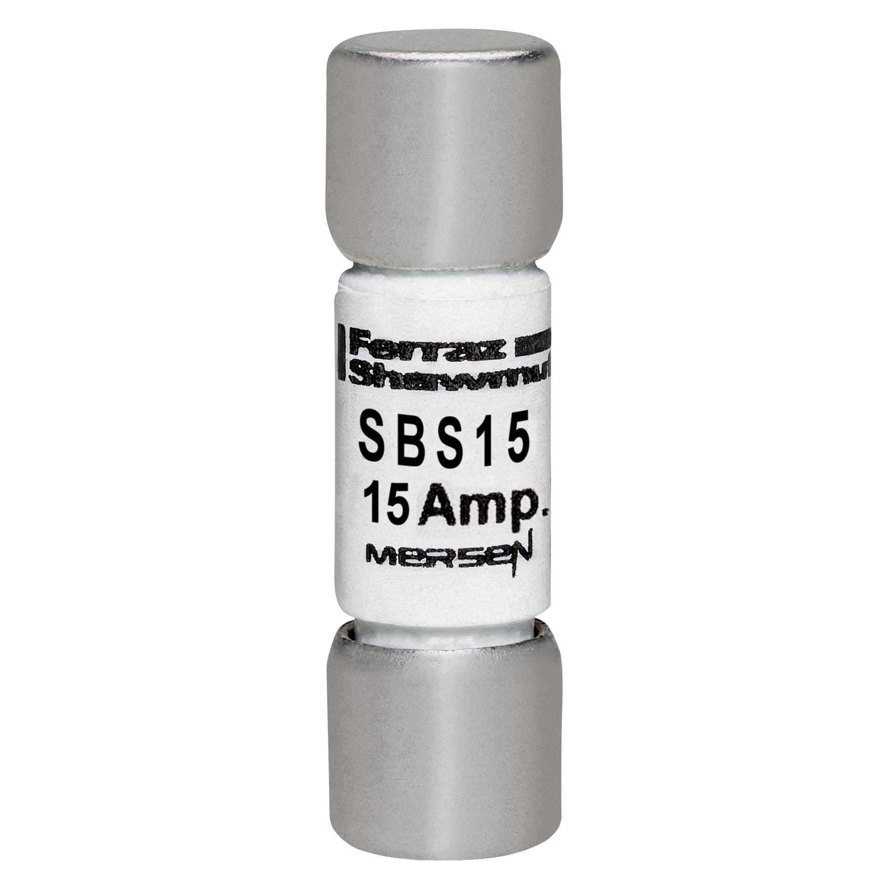 Mersen SBS15 SBS15 Mersen - Fuse SBS - Midget - Fast-Acting 600VAC 15A Ferrule Mersen SBS15 SBS15 Mersen - Fuse SBS - Midget - Fast-Acting 600VAC 15A Ferrule